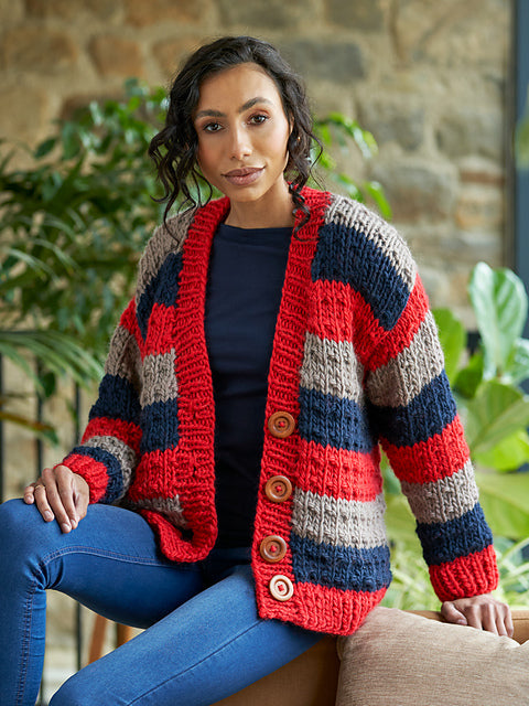 Freda Fleck Stitch Jumper and Cardigan by Chloe Elizabeth Birch