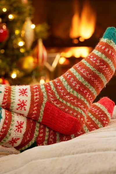 WYS Gretel Christmas Motif Knitted Socks by Winwick Mum