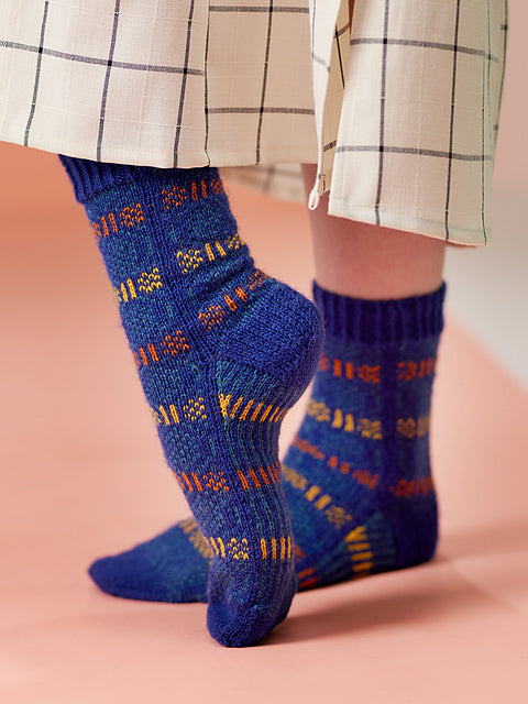 Hive Knitted Socks by Winwick Mum