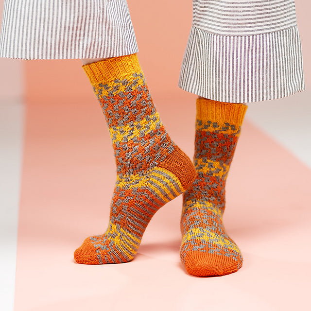 Roar Hand Knit Socks by Winwick Mum