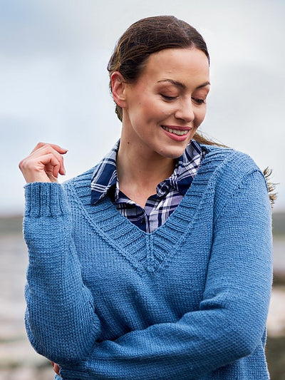 Edina Women's Deep Rib Jumper & Cardigan by Sarah Hatton