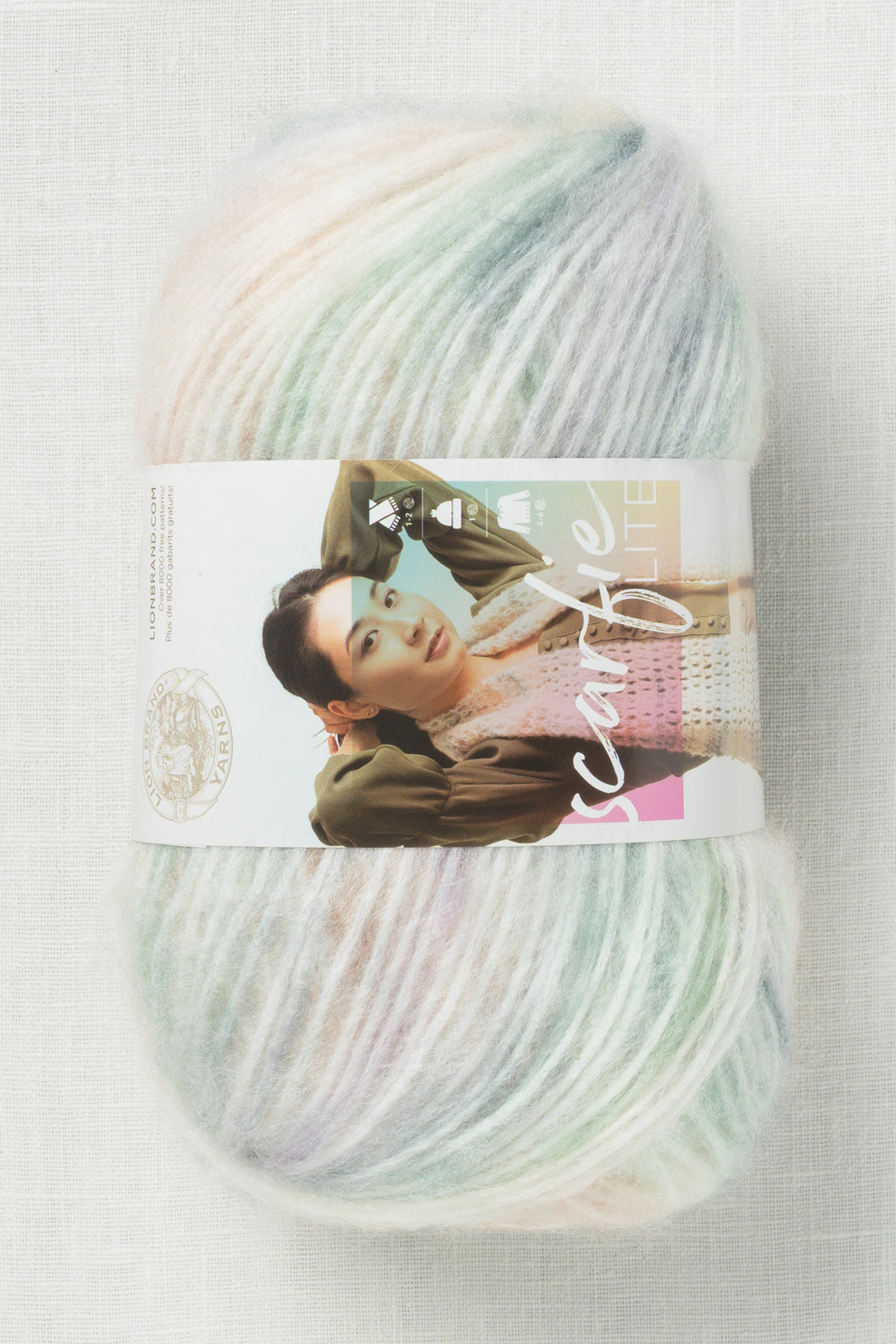Lion Brand Scarfie Lite 608X Tiger Lily