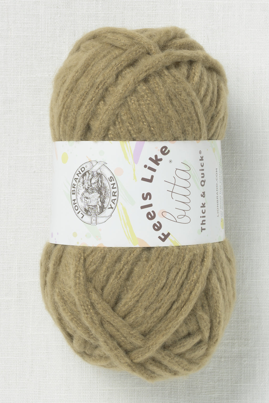 Lion Brand Feels Like Butta Thick & Quick 172T Olive