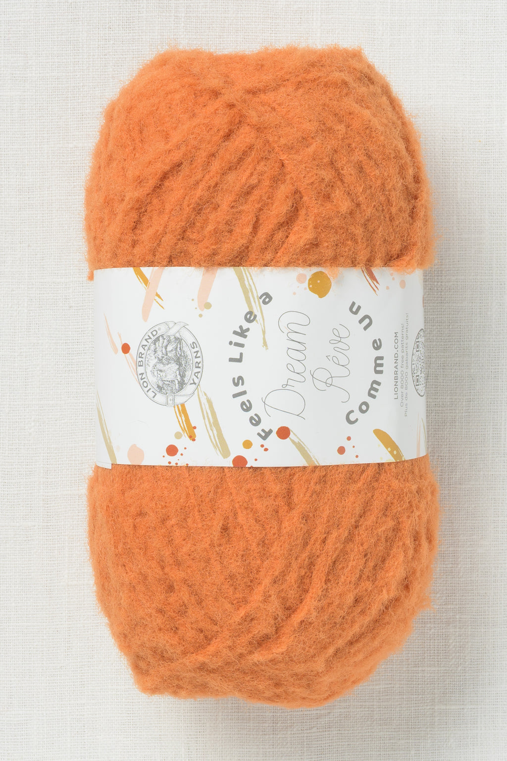 Lion Brand Feels Like a Dream 133BA Orange Zest