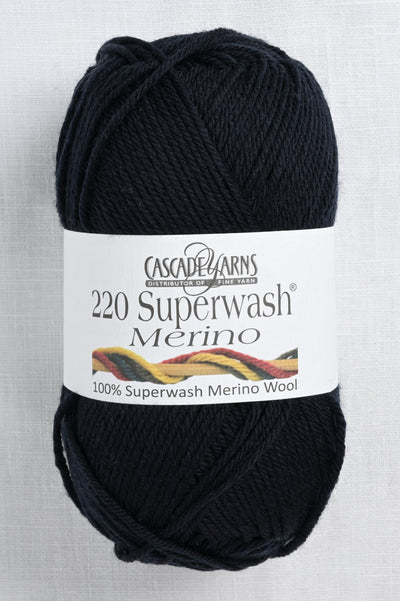 Cascade 220 Superwash Merino 28 Black