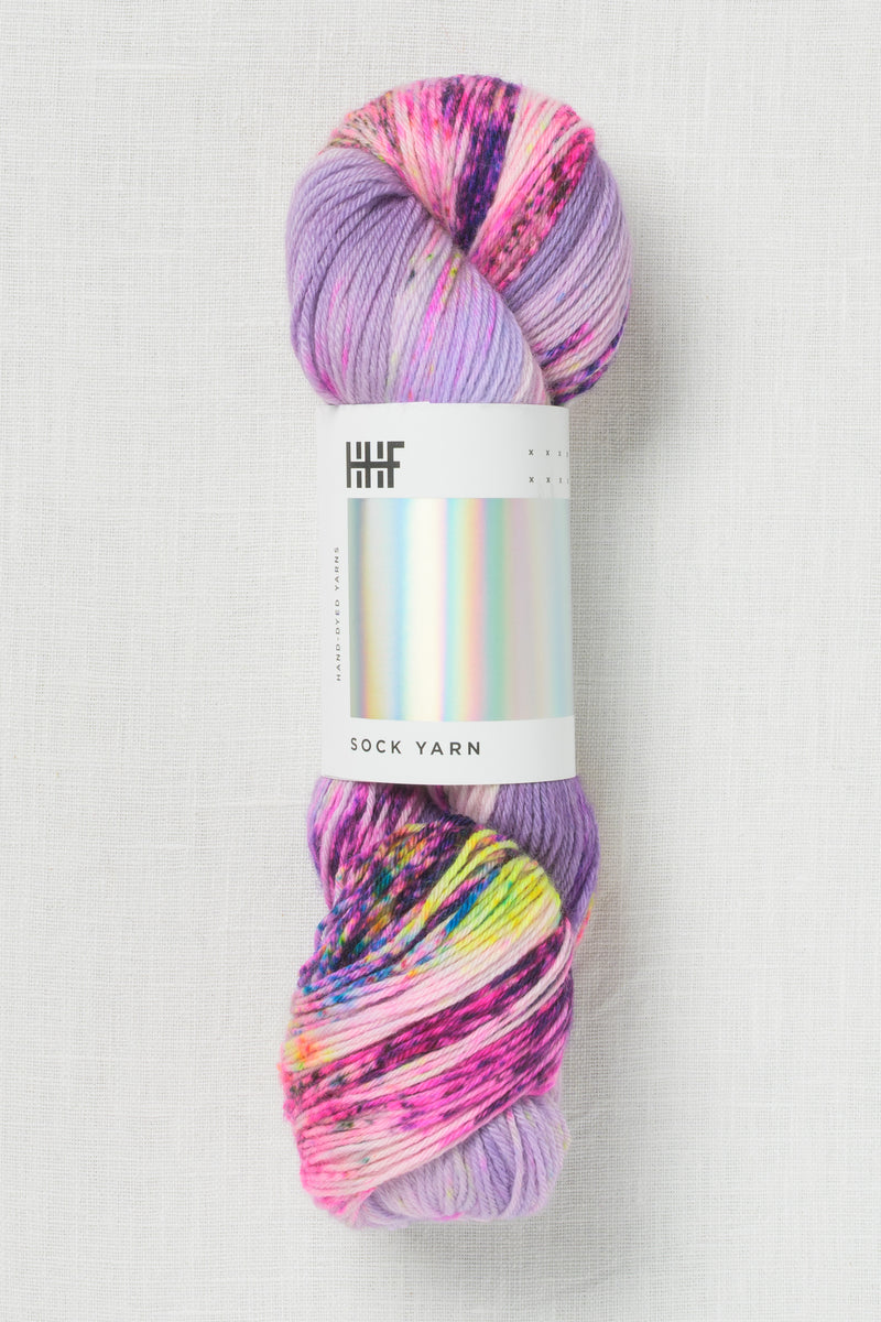 Hedgehog Fibres Cashmere Merino Rain On Violets