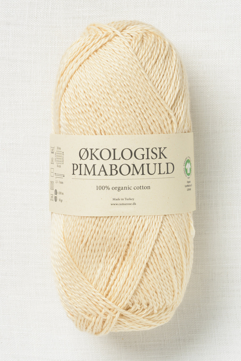 CaMaRose Økologisk Pimabomuld 3700 Råhvid (Off White)