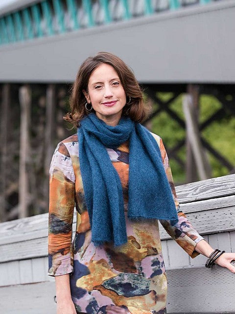 Alexandra's Airplane Scarf by Churchmouse Yarns and Teas