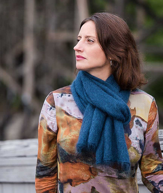 Alexandra's Airplane Scarf by Churchmouse Yarns and Teas