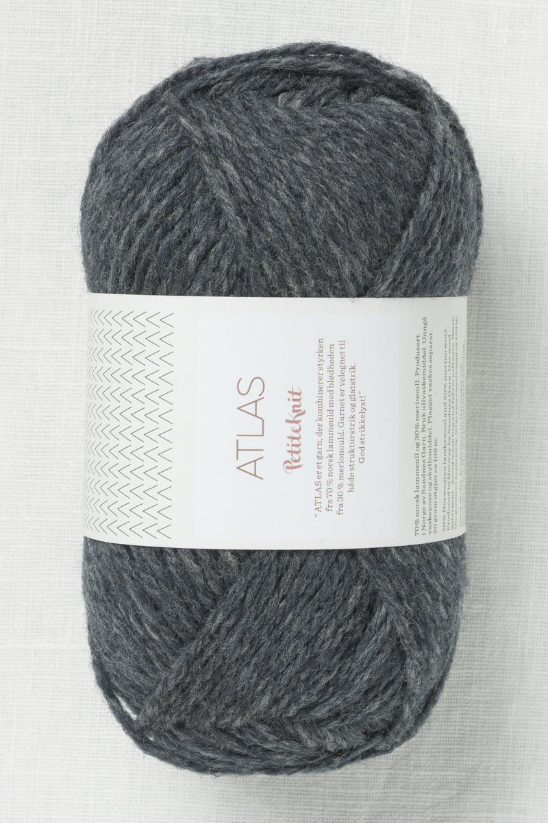 Sandnes Garn Atlas 1070 Atlas Charcoal Heather (PetiteKnit Color Palette)