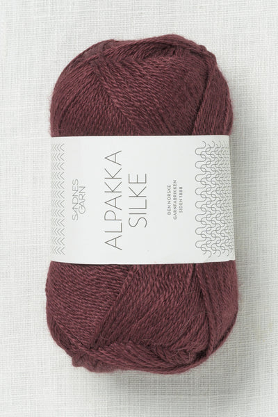 Sandnes Garn Alpakka Silke 4372 Deep Burgundy (Discontinued)
