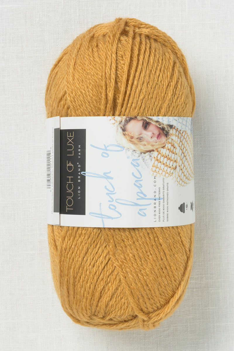 Lion Brand Touch of Alpaca 158R Goldenrod