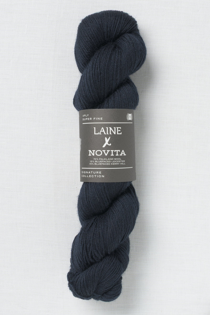 Laine X Novita 4ply 1831 Silent Storm