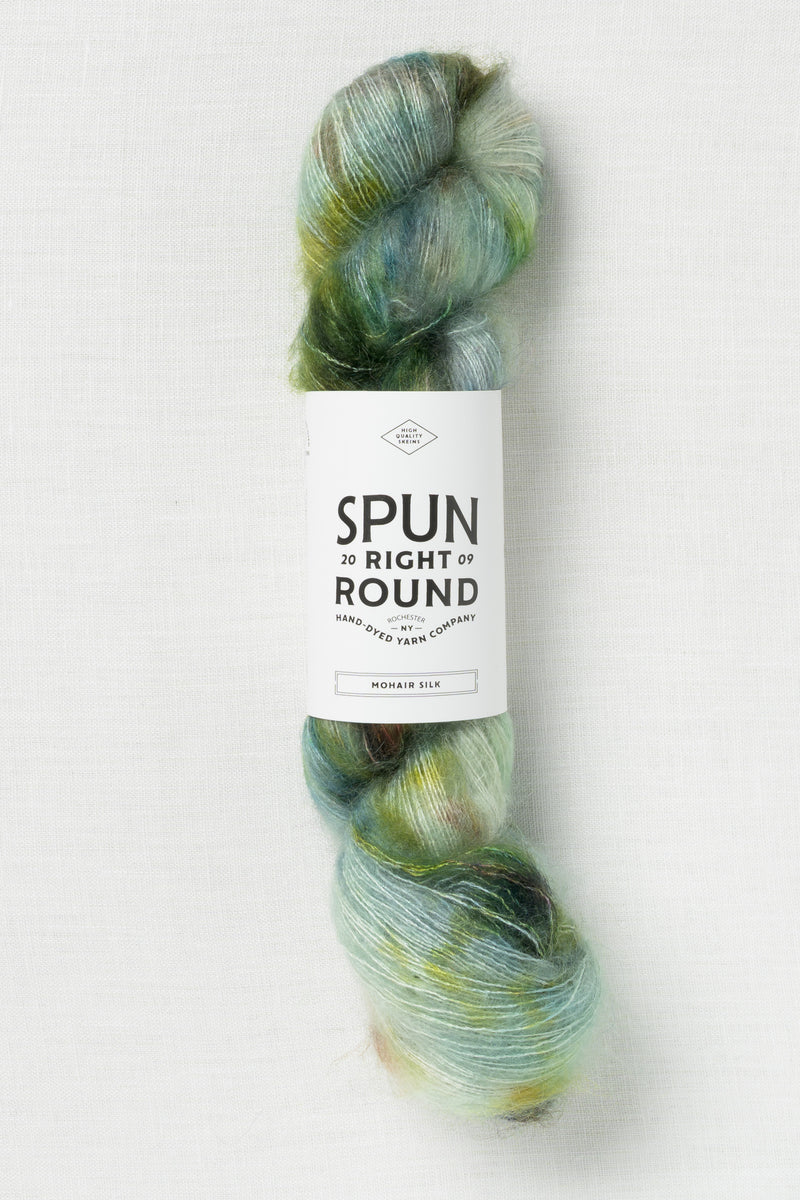 Spun Right Round Mohair Silk Lace In the Pines