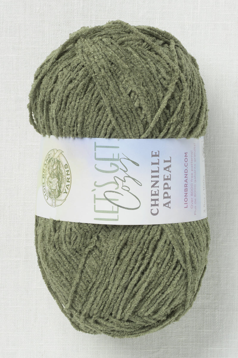 Lion Brand Chenille Appeal 177K Loden Green