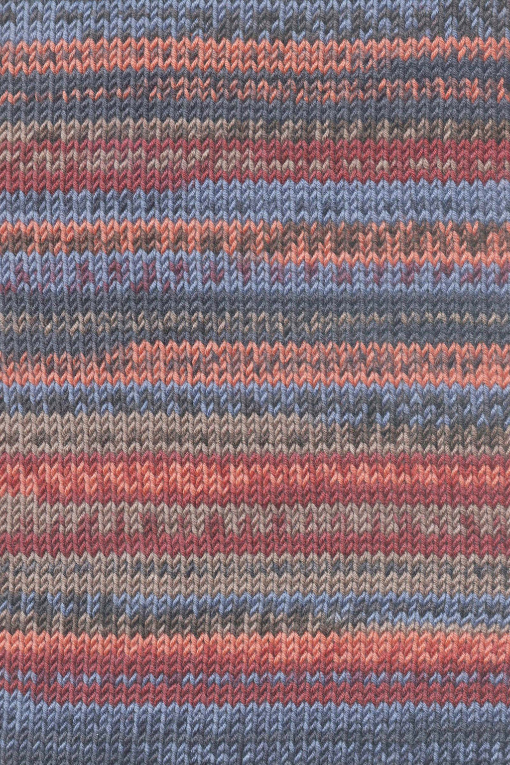 Lang Yarns Merino 120 Color 2 Blue Wine Red Brown Salmon swatch