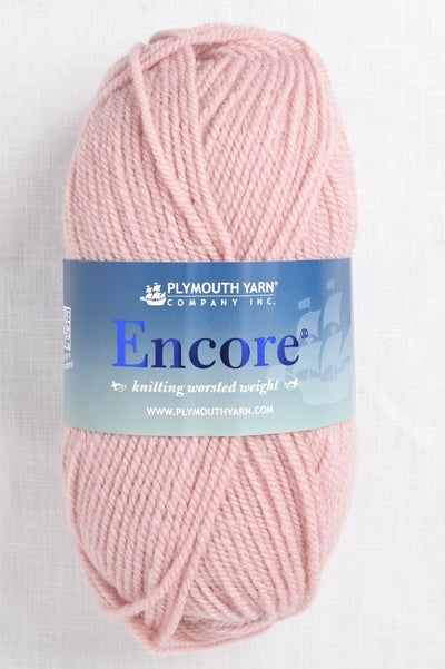 Plymouth Encore Worsted 9858 Petal Pink