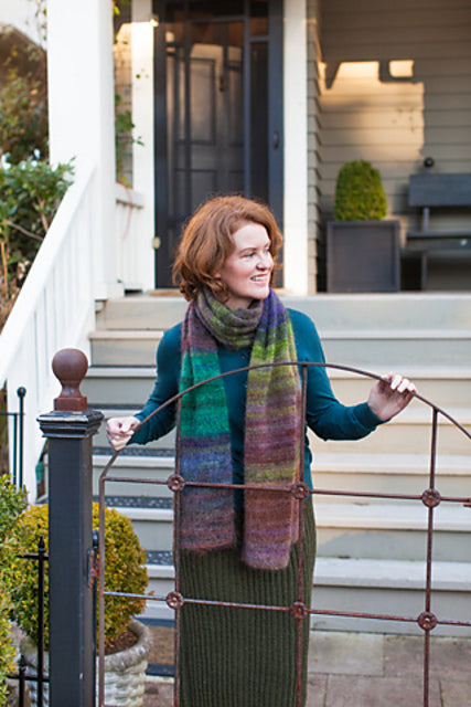Color Play Mohair Scarf & Wrap by Churchmouse Yarns and Teas