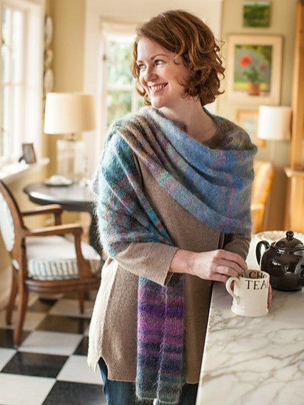 Color Play Mohair Scarf & Wrap by Churchmouse Yarns and Teas