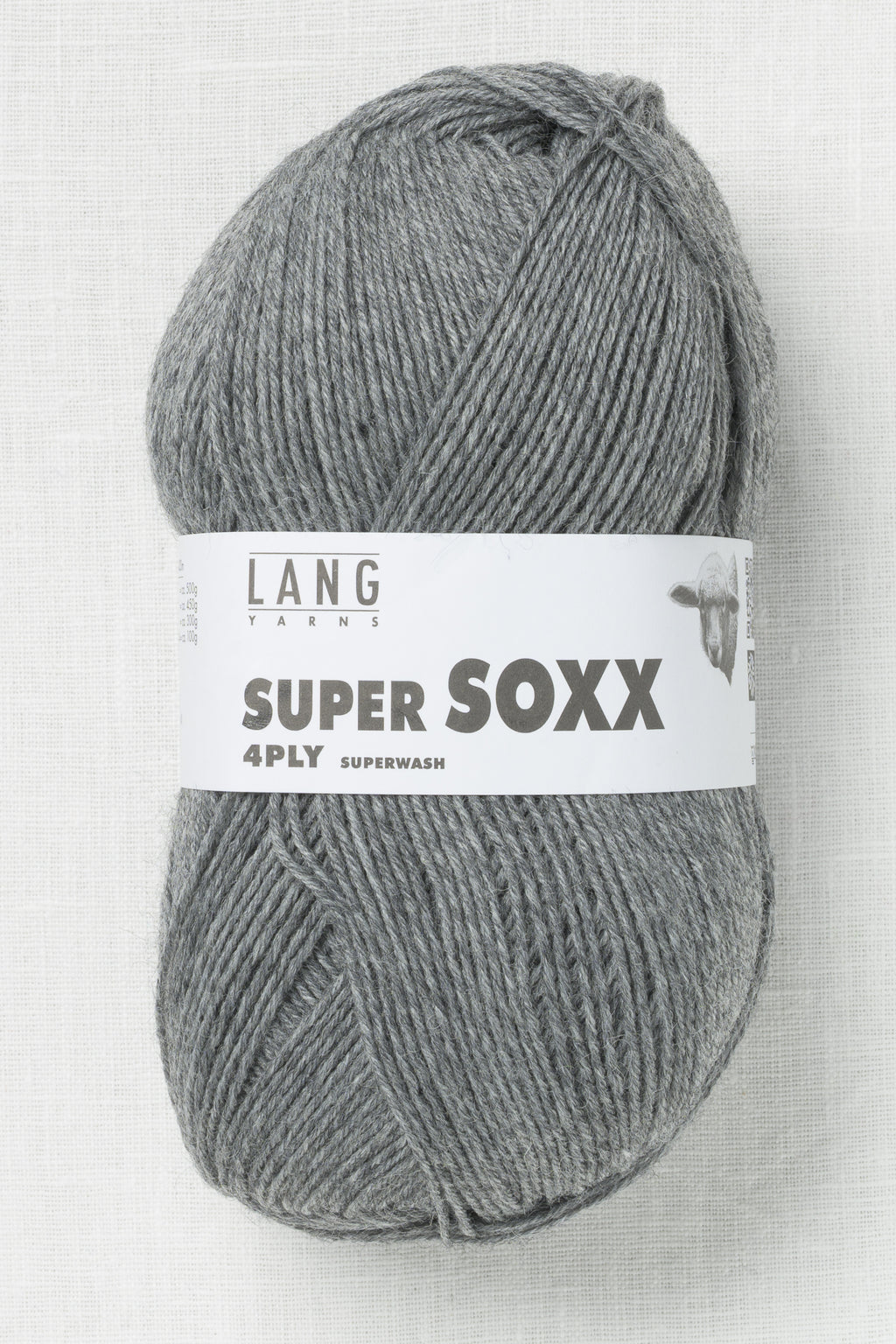 Lang Yarns Super Soxx 4Ply 5 Dark Grey Melange