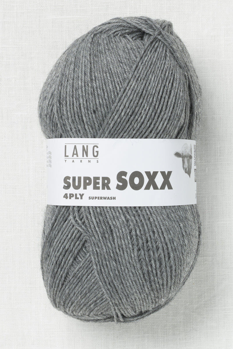 Lang Yarns Super Soxx 4Ply 5 Dark Grey Melange