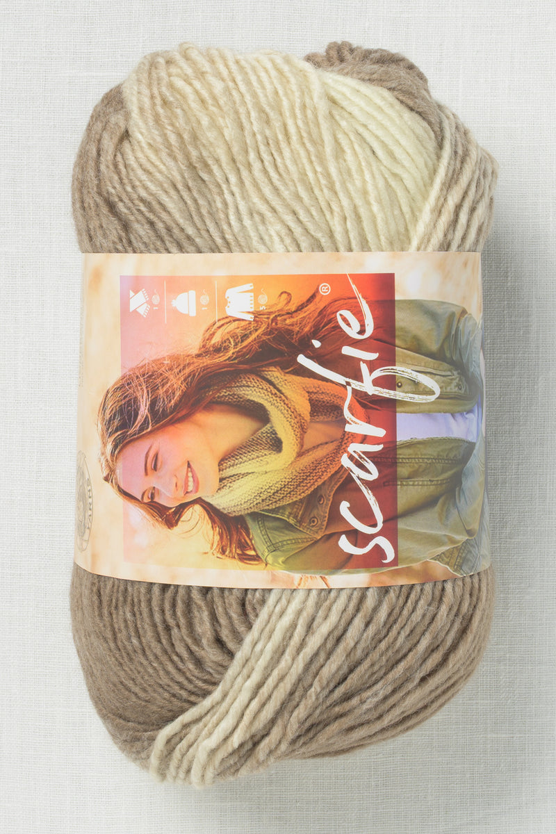 Lion Brand Scarfie 206AN Cream Taupe