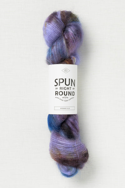 Spun Right Round Mohair Silk Lace Dirty Denim
