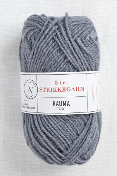 Rauma 3-Ply Strikkegarn 1287 Blue Gray