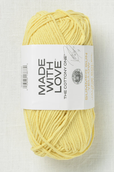 Lion Brand Made With Love The Cottony One 157AX Summer Sun Yellow