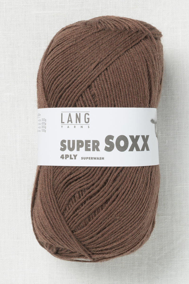 Lang Yarns Super Soxx 4Ply 96 Light Brown