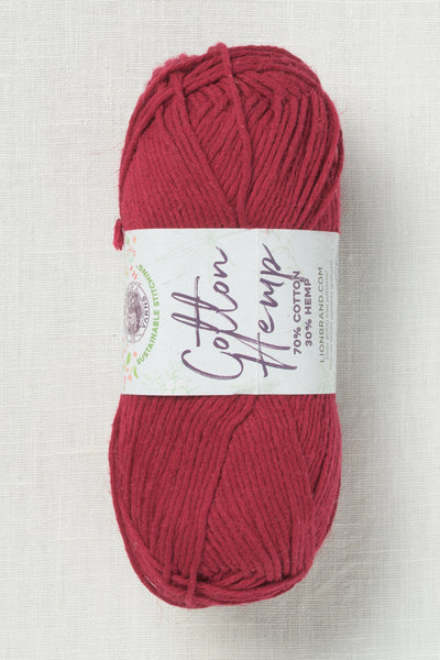 Lion Brand Cotton Hemp 112 Raspberry