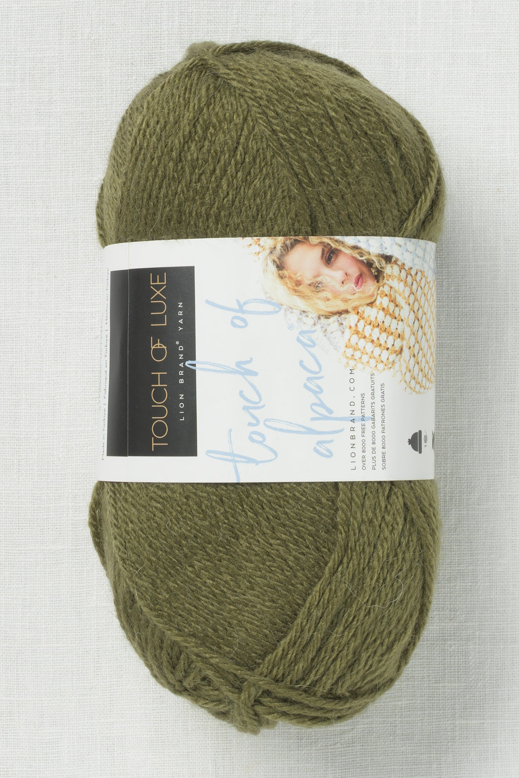 Lion Brand Touch of Alpaca 132 Olive