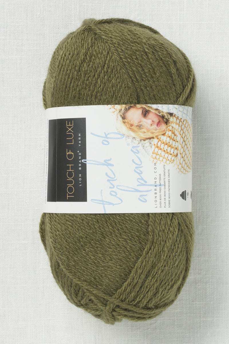 Lion Brand Touch of Alpaca 132 Olive