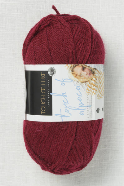 Lion Brand Touch of Alpaca 138A Crimson