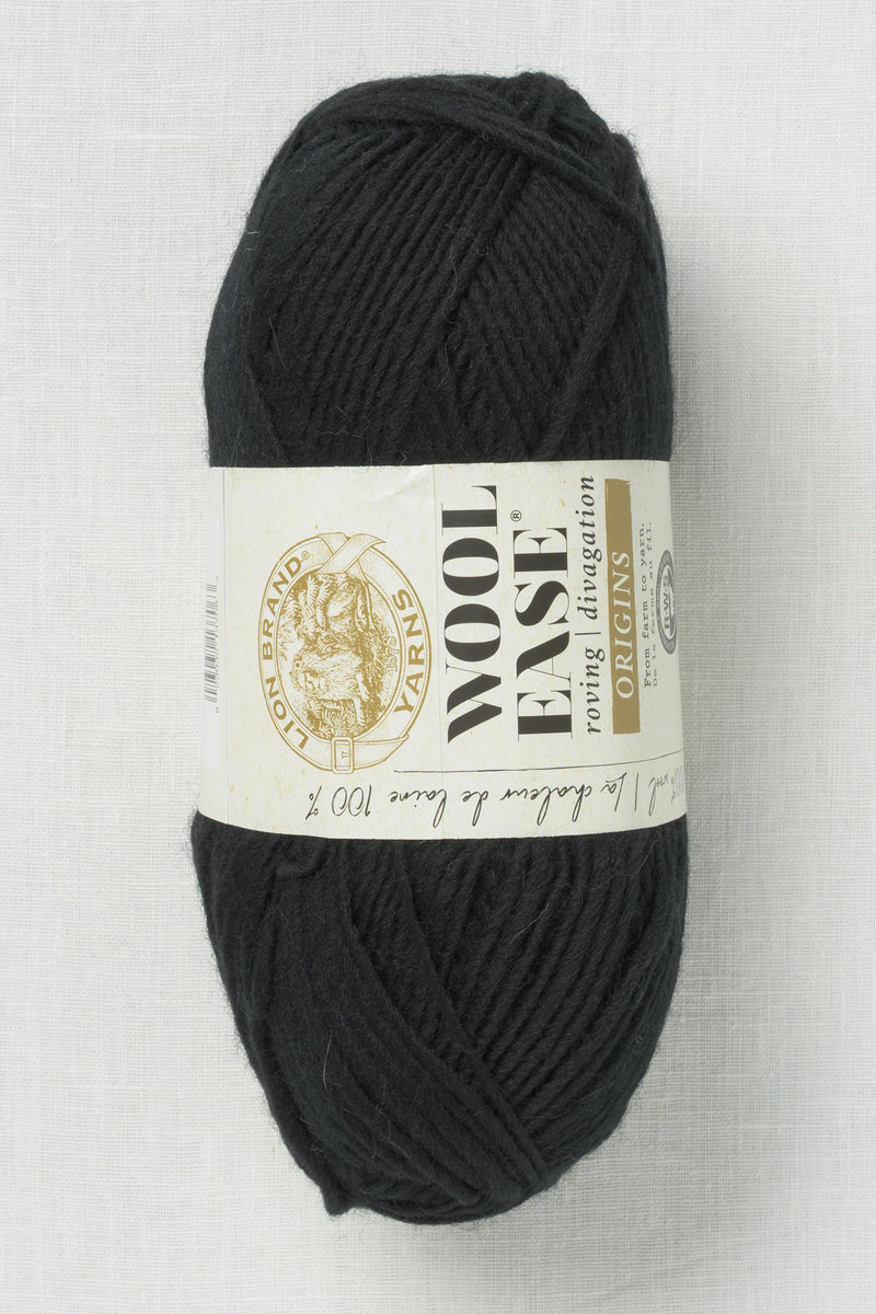 Lion Brand Wool Ease Roving Origins 153S Black (Limited Edition)