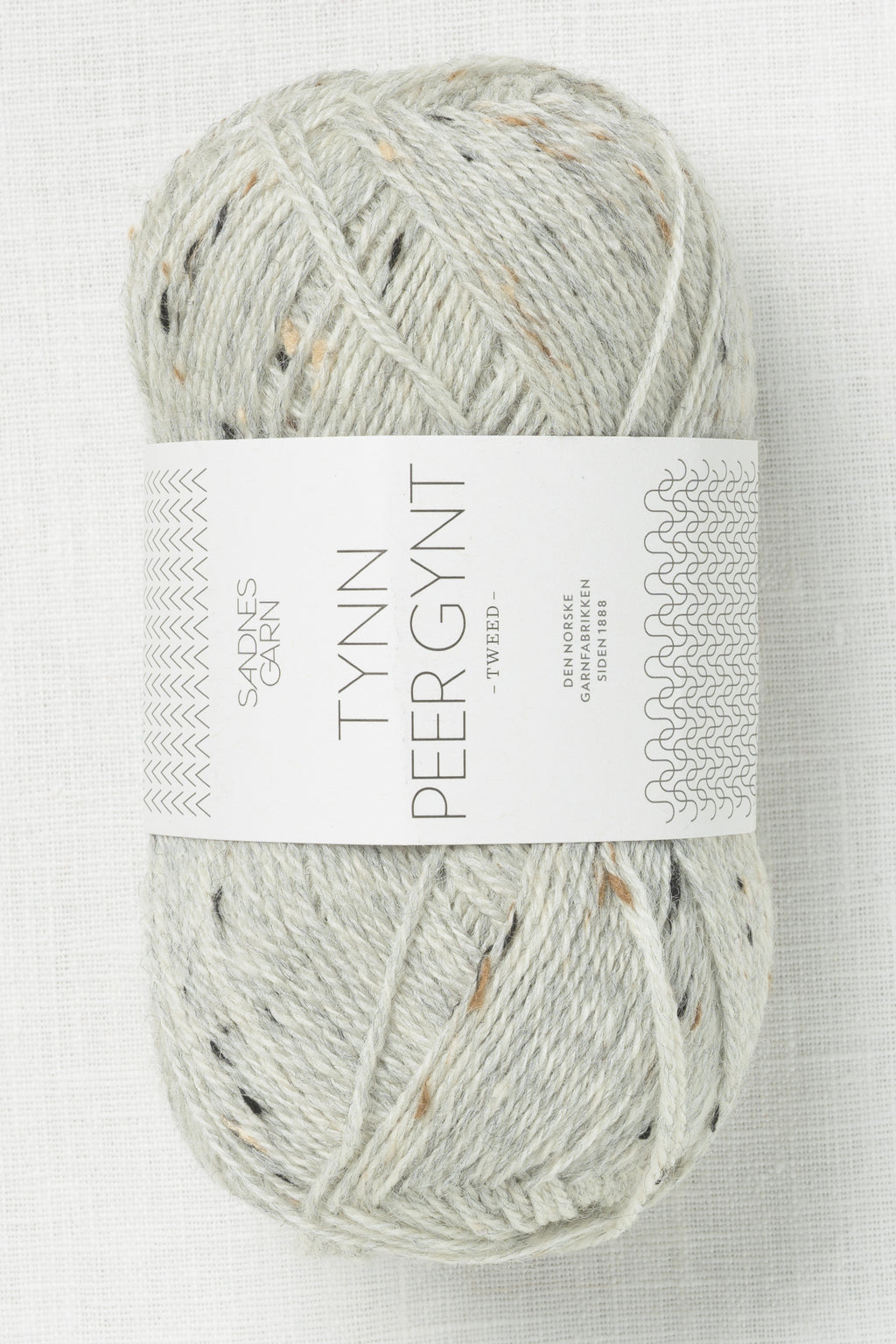 Sandnes Garn Tynn Peer Gynt Tweed 1034 Light Gray Natural Tweed