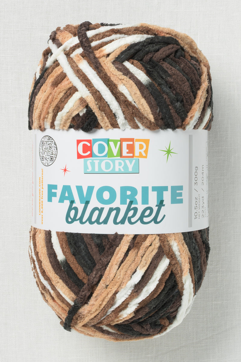 Lion Brand Cover Story Favorite Blanket 215AQ S'Mores