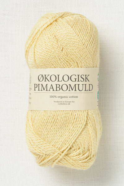 CaMaRose Økologisk Pimabomuld 3704 Lysegul (Light Yellow)