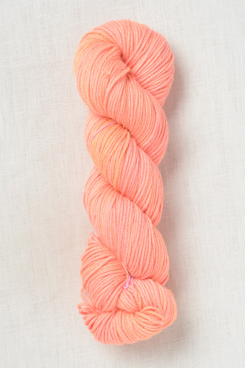 Madelinetosh Wool + Cotton Neon Peach