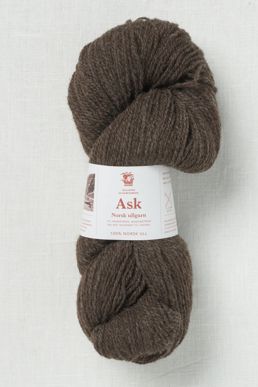 Hillesvåg Ask 6148 Heathered Dark Brown