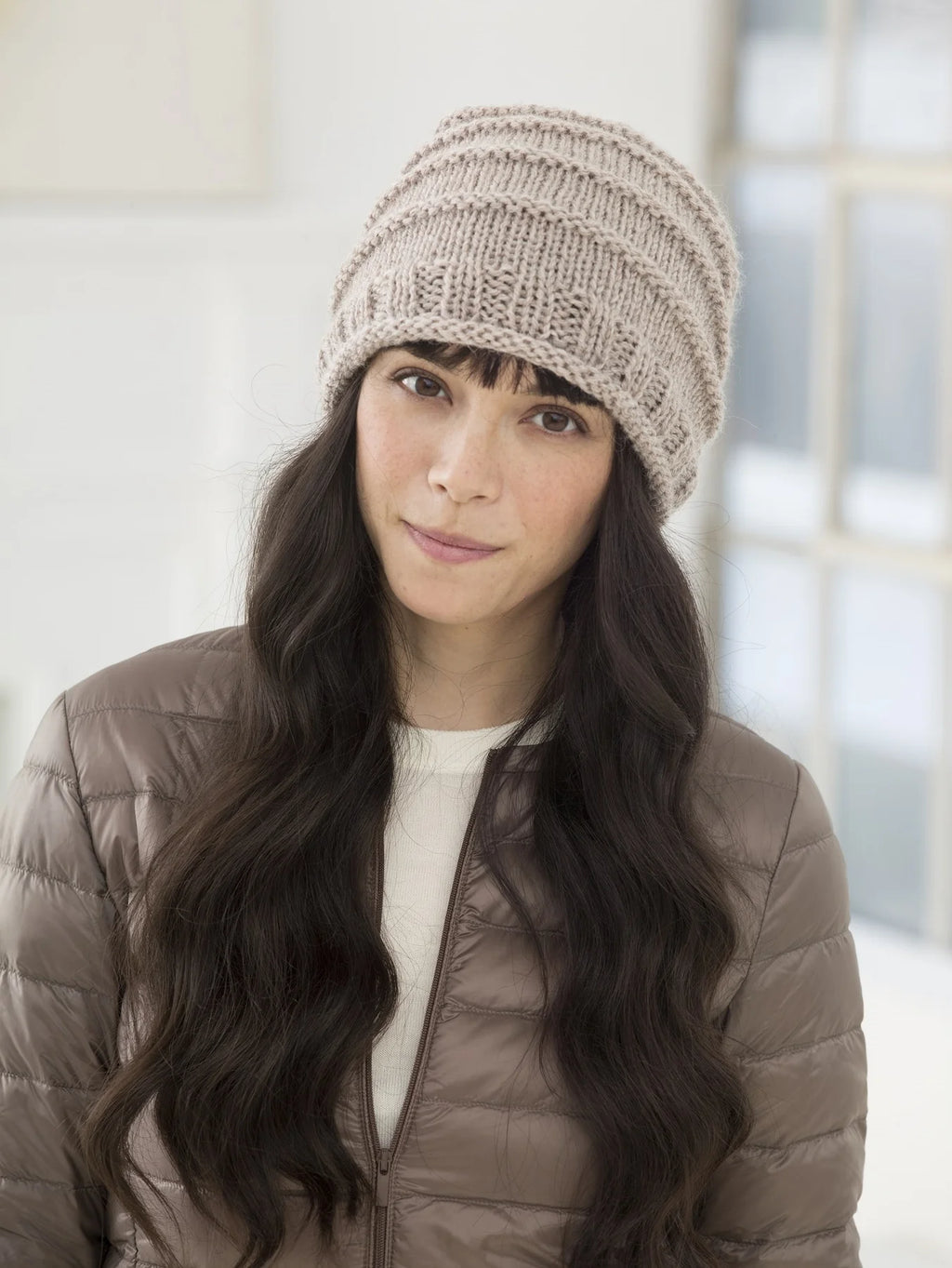Lima Super Slouch Hat (Knit) by Lion Brand Yarn