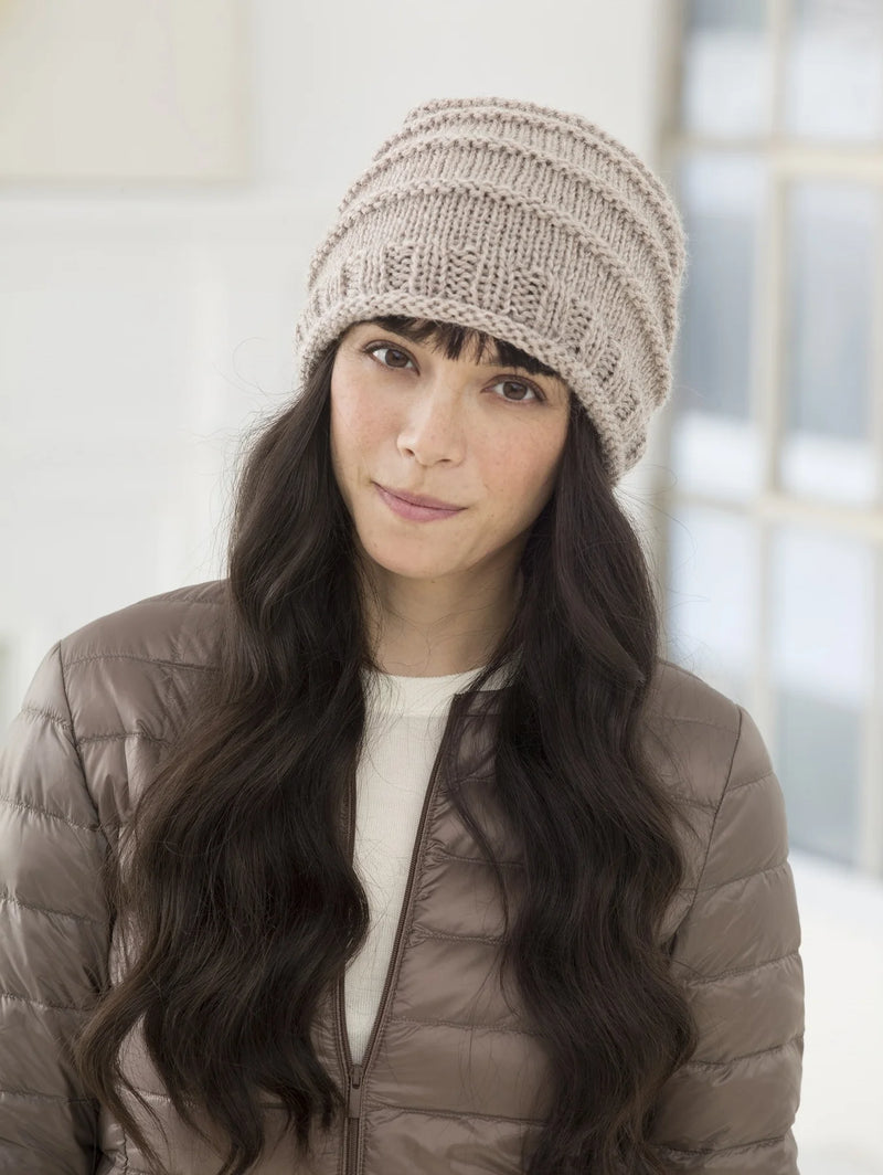 Lima Super Slouch Hat (Knit) by Lion Brand Yarn