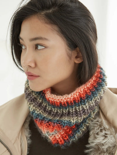 Croton Cowl (Knit) by Lion Brand Yarn