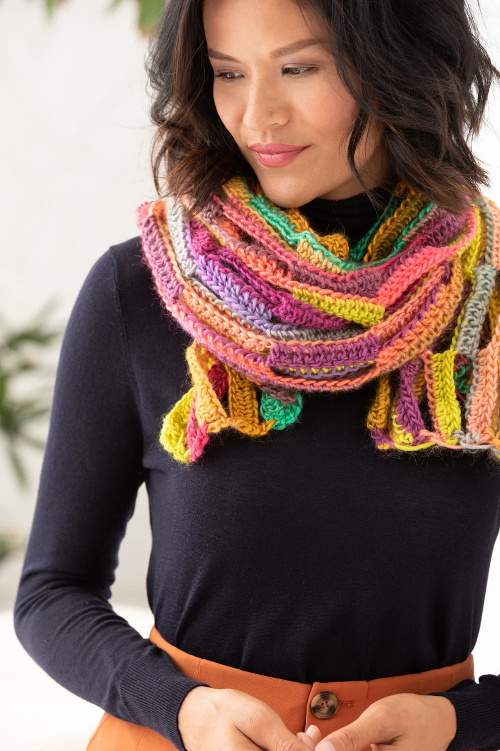 Shawl of Many Colors (Crochet) by Lion Brand Yarn