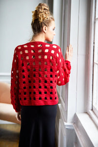 Windowpane Crochet Top