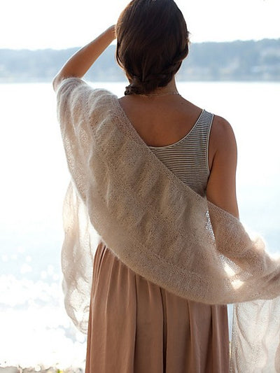 Ruched Scarf & Wrap by Churchmouse Yarns and Teas