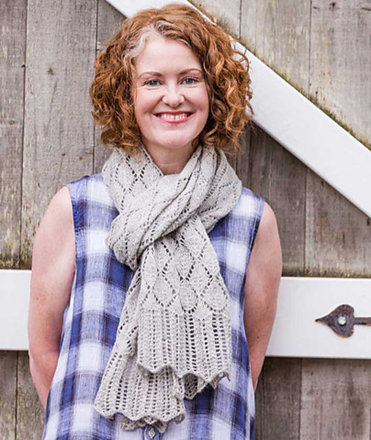 Tea Leaf Lace Scarf & Shawl by Churchmouse Yarns and Teas