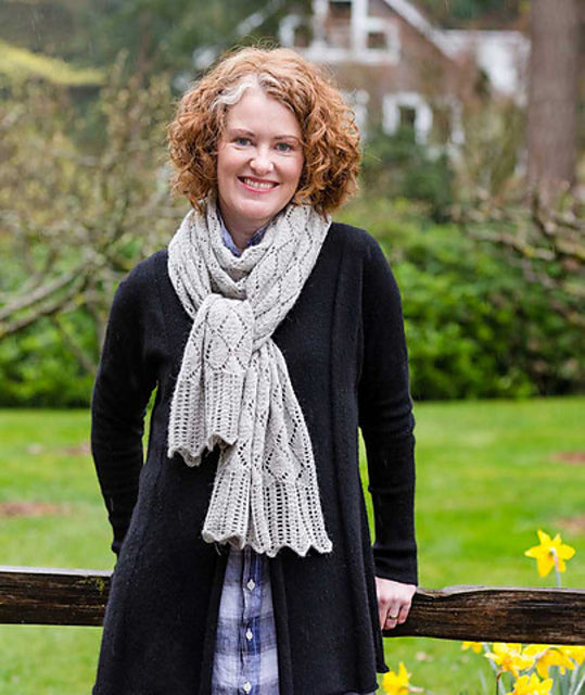 Tea Leaf Lace Scarf & Shawl by Churchmouse Yarns and Teas