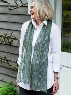 Tea Leaf Lace Scarf & Shawl by Churchmouse Yarns and Teas