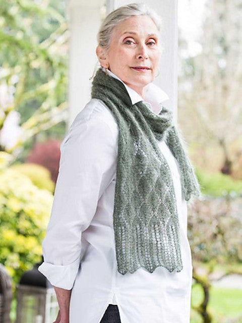 Tea Leaf Lace Scarf & Shawl by Churchmouse Yarns and Teas